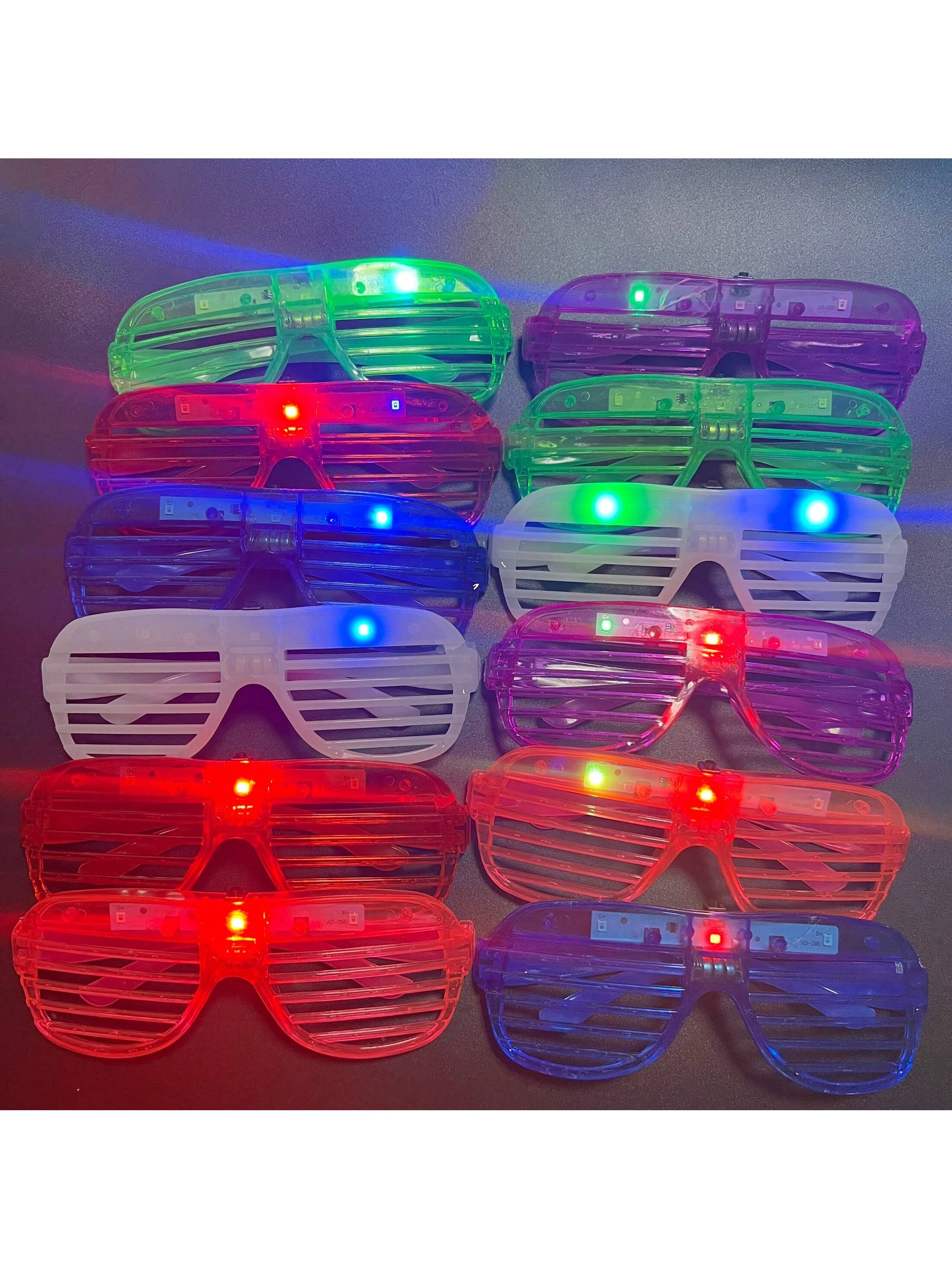 نظارات ضوئية متألقة بألوان النيون، نظارات اغلاق ال...