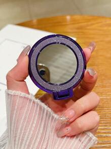 1 件磁性手机支架磁性手机背贴百搭支架镜面蝴蝶闪光