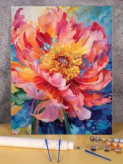 1 Set DIY Digital Oil Painting Kit, Art Oil Painting Set For Bedroom Decor And Art Wall Decoration, Simple And Fun Painting Technique Without Any Drawing Basis, Fulfill Your Painter Dream And Immerse Yourself In The Colorful World, Each Stroke Is Self-Expression, Add Romanticism To Life, Best Gift For Family And Friends, 40*50CM