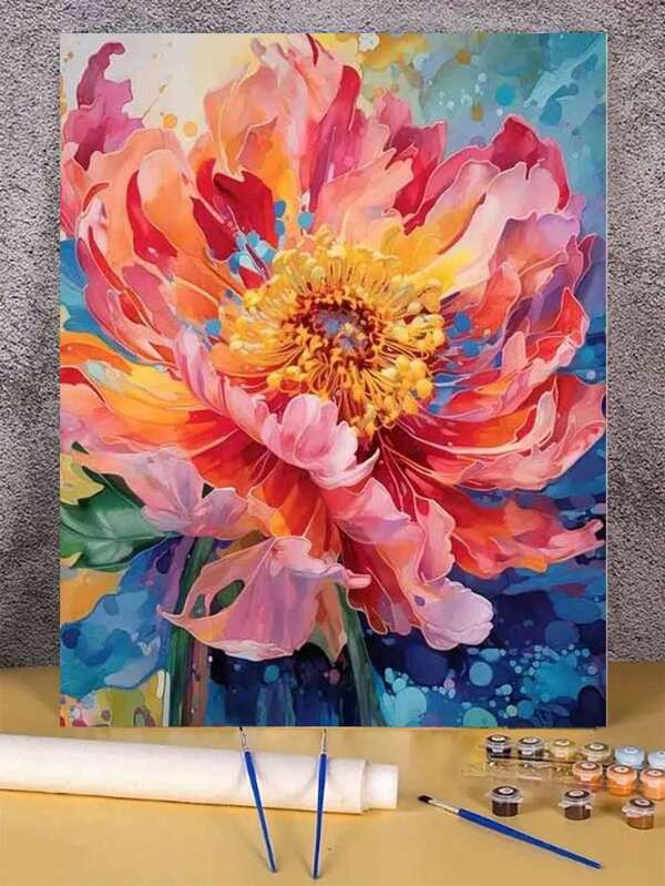 1 Set DIY Digital Oil Painting Kit, Art Oil Painting Set For Bedroom Decor And Art Wall Decoration, Simple And Fun Painting Technique Without Any Drawing Basis, Fulfill Your Painter Dream And Immerse Yourself In The Colorful World, Each Stroke Is Self-Expression, Add Romanticism To Life, Best Gift For Family And Friends, 40*50CM