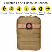 1pc Outdoor Portable Medical First Aid Kit, Travel Outdoor Survival Kit, Empty Wilderness Survival Bag