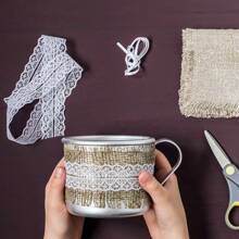 10M/Rolle 14 Stile weiße Spitzenborte Stoff Basteln DIY Schleife Geschenkverpackung Spitze Hochzeitskleid Stickerei Nähen Geburtstags Party Heim Dekoration