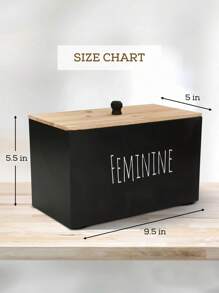 Rustic Multi-Functional Wooden Storage Box, Desktop Organizer With Compartments, Cover For Bathroom Decor, Tissue Box Holder