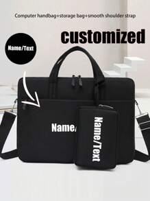 2pcs Multipurpose Inner Bag For Laptop, Lightweight, Portable, Durable, Can Fit A Max. 14-Inch Laptop, Customizable Name/Text, Simple And Unique, Perfect For Gifts