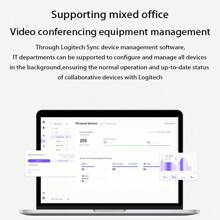 Logitech Brio 505 Kamera mit magnetischem Befestigungsclip, 1080P 4MP HD-Kamera, Mikrofon mit Rauschunterdrückung, integrierte drehbare Sichtschutzabdeckung, geeignet für Videokonferenzen und Online-Unterricht, schwarz