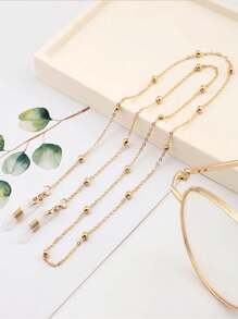 1 buc lanț pentru ochelari în stil elegant și minimalist, ramă metalică antiderapantă la modă, colier la modă pentru ochelari, suport pentru ochelari - Multicolor - Vizualizare 6