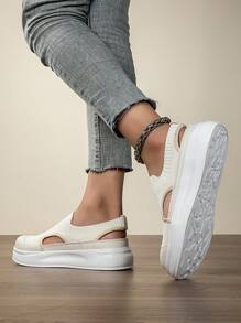 Women's Sports Sandals Are Lightweight, Comfortable, Casual Shoes, Fashionable Women's Shoes - Beige - View 4