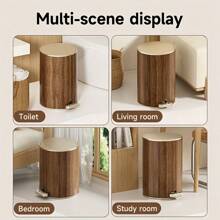 سلة مهملات مع غطاء ذات سعة كبيرة وتصميم هادئ للمنزل والحمام وغرفة المعيشة، تباع بكمية كبيرة