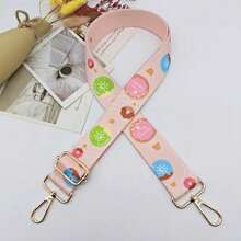 3.8cm New Colorful Floral Pattern Adjustable Wide Strap For Backpack Handbag Crossbody Purse Accessories Boho Flower - Pink - View 9