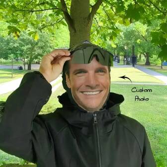 1pc Custom-Made Full-Face Mask, Suitable For Pranks, Parties, For Creating Personalized Photos, Applicable To Both Men And Women, Suitable For Outdoor Activities And As Party Accessories, Very Suitable For Role-Playing, Parties, Stage Performances And Outdoor Sports.