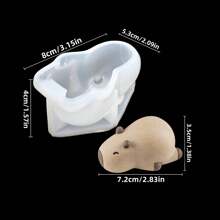 1PC Capybara Animal Series Silicone Mold For DIY Crafts, Diffuser Stone, Aromatherapy Candle & Plaster Ornament Making