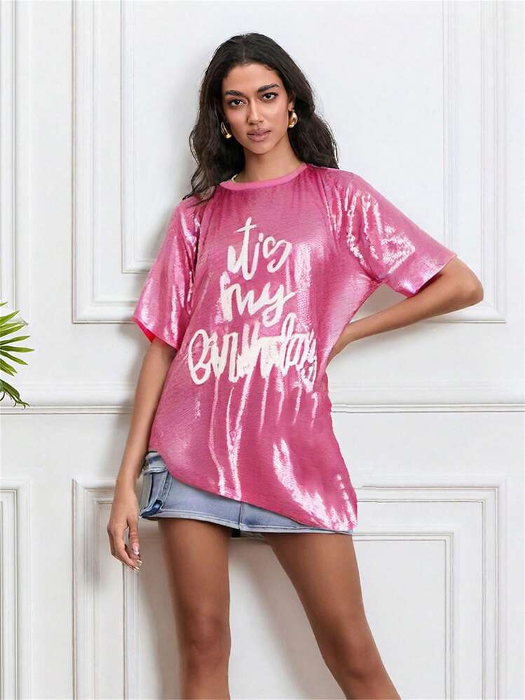 sequin t shirt dress Sequin Tshirt Dress