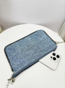 Bolso bandolera cruzado con cadena para teléfono, con estilo