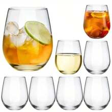 3 件可重复使用的亚克力饮水杯，派对玻璃杯，适用于冰沙、啤酒、冰咖啡，可用洗碗机清洗且防碎，