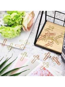 Cross Paper Clips, Bible Paper Clips, Journal Paper Clips, Bible Study Supplies, Christian Journal Supplies, Bible Journaling Supplies, Bible Clips Back To School Supplies - Multicolor - View 5