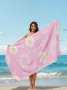 1pc Colorful Sausage Dog Printed Beach Towel, Suitable For Summer Beach, Swimming Pool, Swimming, Relaxation, Party, Holiday Accessories For Men And Women, Travel Essential, Beach Must-Have Beach Essentials