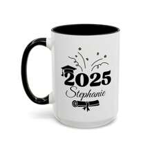 1 Piece Of 2025 Graduation Season Customized Name Ceramic Mug, Coffee Cup, Celebrate Your Graduation, Milk Breakfast Cup, Handle Water Cup, Flat Bottom Cup Suitable For Home Use, Multiple Colors Available, 11oz/15oz,Multi-Functional, Ornamental,Reusable,Exquisite,Stylish,High-Quality,Colorful,Modern,Custom,Personalized,Unique,Ideal Gifts For Him,Ideal Gifts For Her,Boyfriend,Dad,Girlfriend,Mom,Family,Friends,Tea Room,Home,Garden,Office,For Anniversaries,For Valentine's Day,For Mother's Day,For Birthdays,For Father's Day,For Graduation,For Weddings,For Housewarming,Home Decor - Freedom Of Choice - View 7