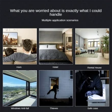 1 件白色智能门窗防盗报警器，1 件/4 件/12 件套装可选，多功能门磁报警器，高分贝警报，长待机，小巧便携，家庭/商店防盗设备，无需钻孔安装