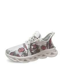 Cross-Border Supply Casual Breathable Blade Sneakers For Men And Women, Sports Running Shoes, Custom Print From Images, Minimum Order 1 Pair - White - View 5