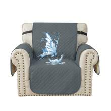 Ystyle Housse de canapé imperméable  1/2/3/4 places, housse de fauteuil pour animal de compagnie, chat, chien, protection de canapé antidérapante, housse de canapé universelle lavable, housses de canapé avec accoudoirs - Gris foncé - Voir 7