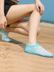 Plus Size Women's Summer Amphibious Outdoor Running, Fitness, Yoga, Beach Swimming, Drift, Water Sports, Hiking Gradient Color Couples Shoes - Blue - View 5