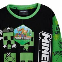 Minecraft Pyjama Set Cotton Lounge Wear Long Top And Bottoms PJ 7-14 Years Gamer Gift - Multicolor - View 5