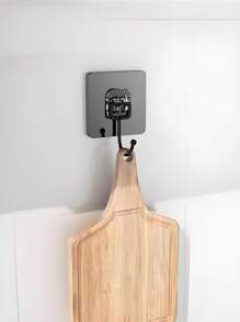 10pcs/5pcs Black Highly Sticky Adhesive Hooks, No Drilling Transparent Wall Hooks, Suitable For Kitchen, Bathroom, Closet, Able To Hold Heavy Items, Multi-Purpose, Economic & Practical, Towel Bar, Bedroom Wall Decor, Coat Rack, Hooks, Back To School, Shelves, Organization & Storage, Key Rack, Key Holder Wall, Key Hanging Rack, Sticky Hooks, Door Hanging, Bedroom Room Decor, Kitchen Accessories