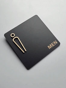 Placa de señalización acrílica 3D autoadhesiva de alta calidad de 1/4 piezas para baño, inodoro, aseo, para hombres/mujeres, aplicable a múltiples escenarios, moda de alta definición, resistente al desgaste, guía clara, para decoración del hogar y oficina, fácil instalación con adhesivo integrado