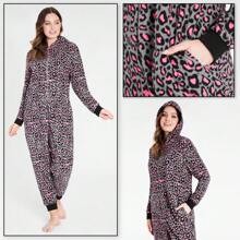 City Comfort Soft Comfy Fleece Pyjama Nightwear Fluffy Lounge Wear Sizes S-XL - Multicolor - View 5