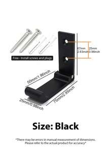 Ganchos plegables montados en la pared, ganchos plegables de aleación de aluminio de alta resistencia, ganchos plegables, ganchos para colgar abrigos y toallas, herrajes de ganchos de aleación de aluminio de alta resistencia sin óxido montados en la pared con tornillos para sombreros, bolsos, equipo de fitness - Ver 7
