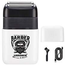 LARGNER LARGNER Electric Foil And Bald Shavers 2 In 1 Double Shaver For Men Reciprocating Razor Blade And Popup Beard Trimmer With Rechargeable 2 Head Adjustable Speeds Men's Beard Shaver For Hair Cutting,Give Your Boyfriend