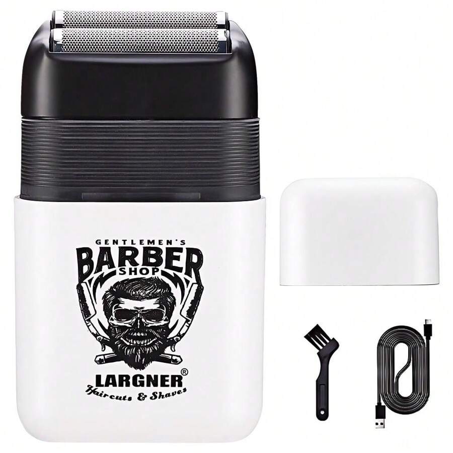 LARGNER LARGNER Electric Foil And Bald Shavers 2 In 1 Double Shaver For Men Reciprocating Razor Blade And Popup Beard Trimmer With Rechargeable 2 Head Adjustable Speeds Men's Beard Shaver For Hair Cutting,Give Your Boyfriend