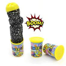 恶搞搞笑惊吓小甜糖果恐怖玩具搞笑派对游戏新奇惊喜恶作剧笑话趣味经典玩具，尖叫恶搞玩具惊吓糖果盒蛇桶火箭桶尖叫 - 彩色 - 查看 1