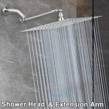 10" High Pressure Rainfall Shower Head And Handheld Shower Head Combo Set USA