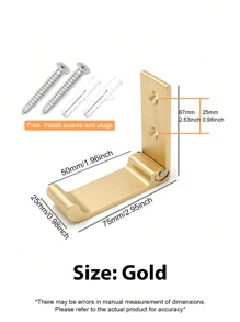 Ganchos plegables montados en la pared, ganchos plegables de aleación de aluminio de alta resistencia, ganchos plegables, ganchos para colgar abrigos y toallas, herrajes de ganchos de aleación de aluminio de alta resistencia sin óxido montados en la pared con tornillos para sombreros, bolsos, equipo de fitness - Ver 9