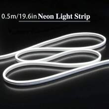 1pc Touch Sensor LED Dimmable Light Strip, Waterproof Flexible LED Neon Light, 5V USB White Lighting Lamp, For Room Decor, Bedroom, Living Room, Kitchen, Bar,