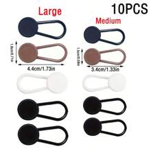 2 件/6 件柔性塑料延长纽扣，腰带延长器，适用于男士和女士裤子、短裤、裙子、牛仔裤