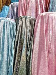 1pc Holographic Iridescent Knitted Fabric With Glitter All-Over Fingerprint Pattern, Suitable For Stage Performance Costumes, Photography Backdrops - Multicolor - View 6