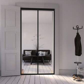 Magnetic Thermal Insulated Door Curtain (90 * 210cm,80 * 200cm) Magnetic Anti-Mosquito Door Curtain In Summer,Magnetic Fly Screen Door With Silent Magnetic Strip And All-Around Magic Tape