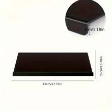 Tabla de cortar de acrílico grande de 17.5" X 13.5" con bordes, tabla de cortar transparente para encimera de cocina, antideslizante y gruesa, ideal para pan, carne, verduras y artículos grandes, accesorio de cocina esencial