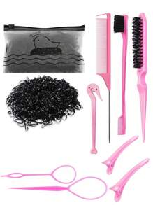 1008pcs/Set Kids Colorful Sweet Hair Bands Elastic Hair Ties Hair Styling Tools Suitable For Girls - Multicolor - View 8