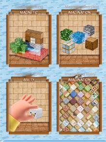 60pcs/75pcs/110pcs/144pcsMagnetic Building Blocks Set - Magworld Mine Simulation Construction Kit, Educational STEM Desert Landscape Toy With ABS Material, Multicolor Magnet Tile Crafts For Ages 3-6, Perfect For Christmas, Halloween, Birthday Gifts(Random Color Shipping )