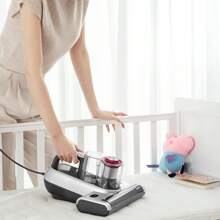 JIMMY BX6 Pro Double Cup Mite Vacuum Cleaner, 600W 16kPa Suction, Bedside Vacuum Cleaner, Smart Dust Sensor, UV Light And Negative Ion Ultrasound Air Purification, 0.5L Dust Bin, Display LED (Wired) - EU F Type Plug(220-240V) - View 9