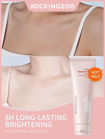 ROCKINGZOO 1 件 100g 美白身体乳液保湿滋养身体霜修复干燥和龟裂皮肤身体黄油护肤