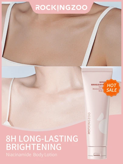 ROCKINGZOO 1 件 100g 美白身体乳液保湿滋养身体霜修复干燥和龟裂皮肤身体黄油护肤