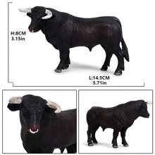 Modelo de animal de fazenda de simulação, brinquedo de estátua de vaca, modelo de vaca holandesa, presente de aniversário para crianças, brinquedo de Natal para crianças pequenas
