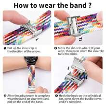 20mm Quick Release Sport Loop Band Compatible With Samsung Galaxy Watch 7 6 5 4 Band 40mm 44mm/Watch 5 Pro 45mm/Galaxy Watch 4 6 Classic Band 42mm 46mm 43mm 47mm/Watch 3 41mm/Active 2 Band,Compatible With Garmin Vivoactive 5/Active5/Venu/Venu Sq/Forerunner245/645 Watch Band,Compatible With Amazfit GTR Mini/Bip3 Pro/GTS4 Mini/Pop Pro Watch Band,Nylon Braided Strap Women Men