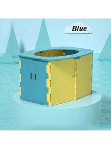 儿童便携式折叠马桶，适用于露营和徒步旅行紧急情况，采用ABS塑料制成，多功能储物盒，户外应急车载马桶，也适用于成人，推荐用于公路旅行。旅行必备品。