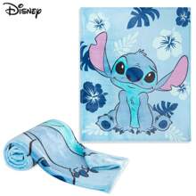 Disney Stitch Fleece Throw Blanket 150 X 130cm Bedroom Decor Gift - Blue - View 6