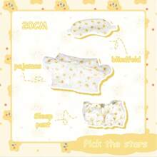 20cm Doll Pajama Set, Cute Sleepwear Outfit, Doll Clothes, Birthday/Easter/Christmas Gift, Holiday Present, Gift For Friends And Family, Easter Basket Filler (Clothes Only) - Multicolor - View 11